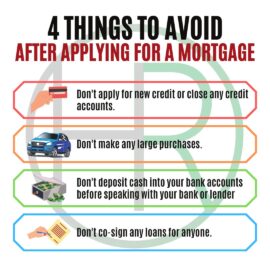 Things Not to Do After Applying For a Mortgage